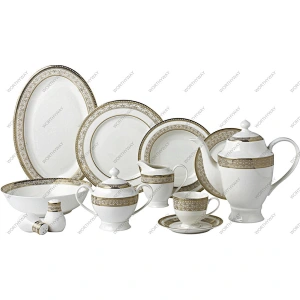 Magaret gold dinner set