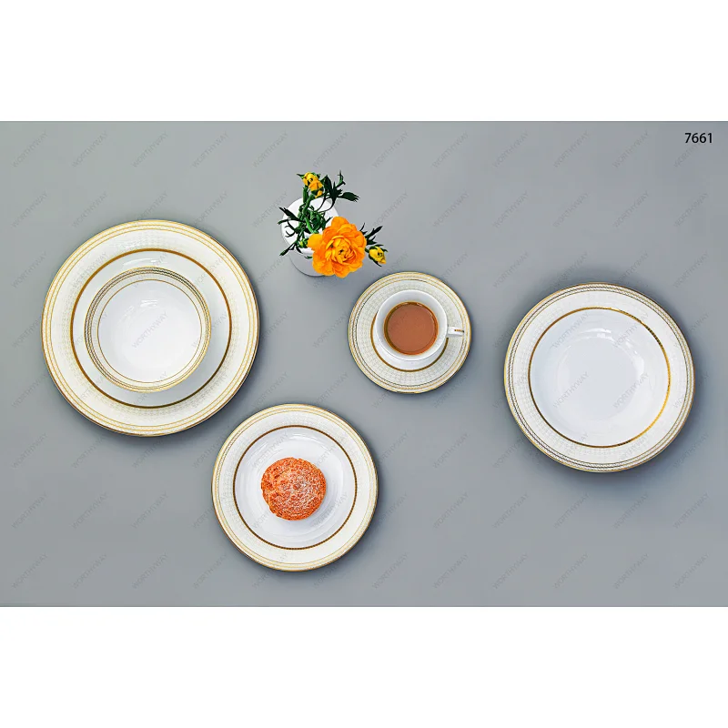 bone porcelain dinner set 7661 for 6/8/12 persons