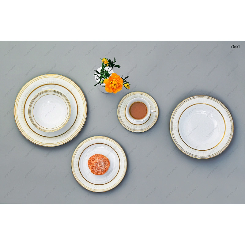 bone porcelain dinner set 7661 for 6/8/12 persons