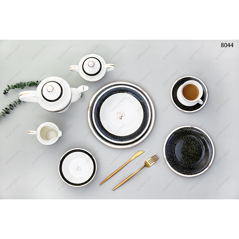 bone porcelain dinner set 8044or 6/8/12 persons
