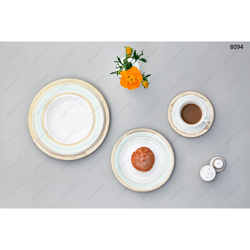 62pcs gold dinner set 8094-1G