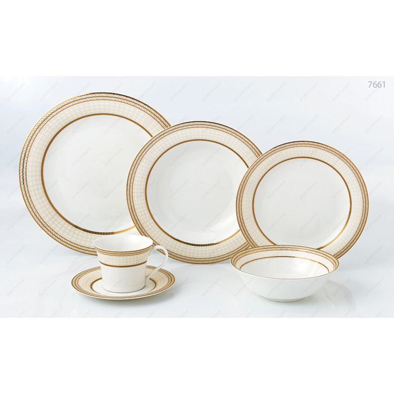 bone porcelain dinner set 7661 for 6/8/12 persons