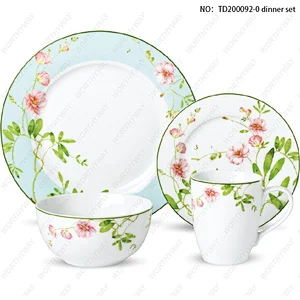 Fine porcelain tea set for 4/6 persons-TD190192-0