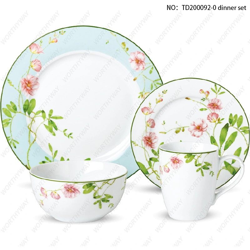 Fine porcelain tea set for 4/6 persons-TD190192-0