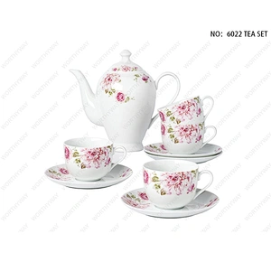 Fine pocelain tea set for 4/6 person-6022