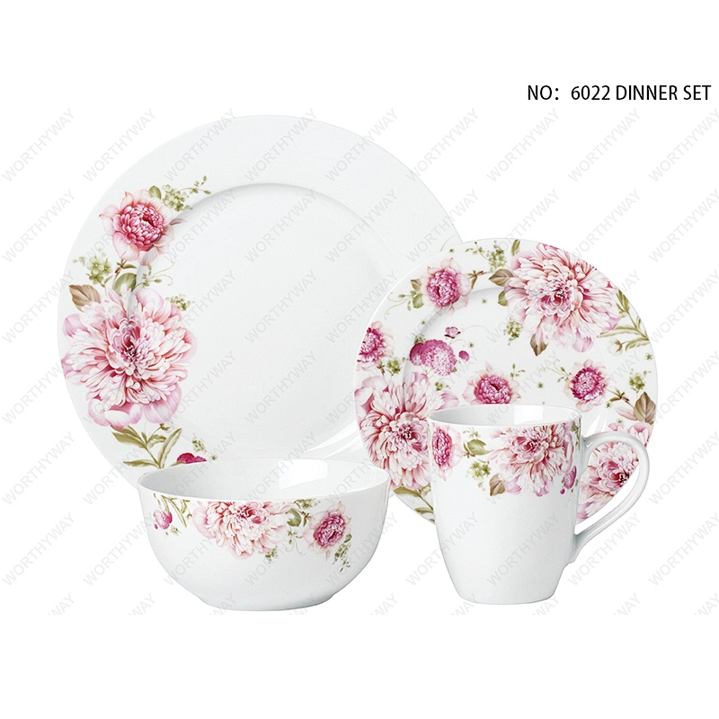 Fine pocelain dinner set for 4/6 person-6022