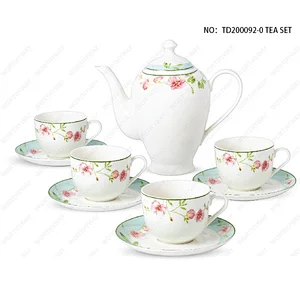 Fine porcelain tea set for 4/6 persons-TD190192-0