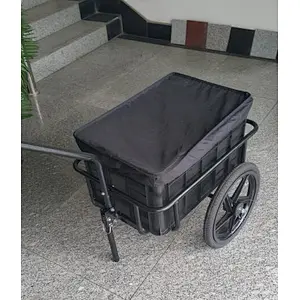 Bike trailer with cover