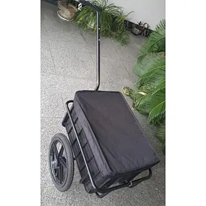 Bike trailer with cover