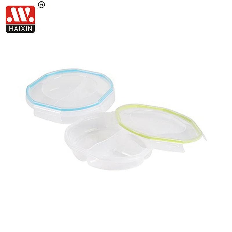 4 Compartments Food Lunch Box with Sauce Cup and Cutlery Set