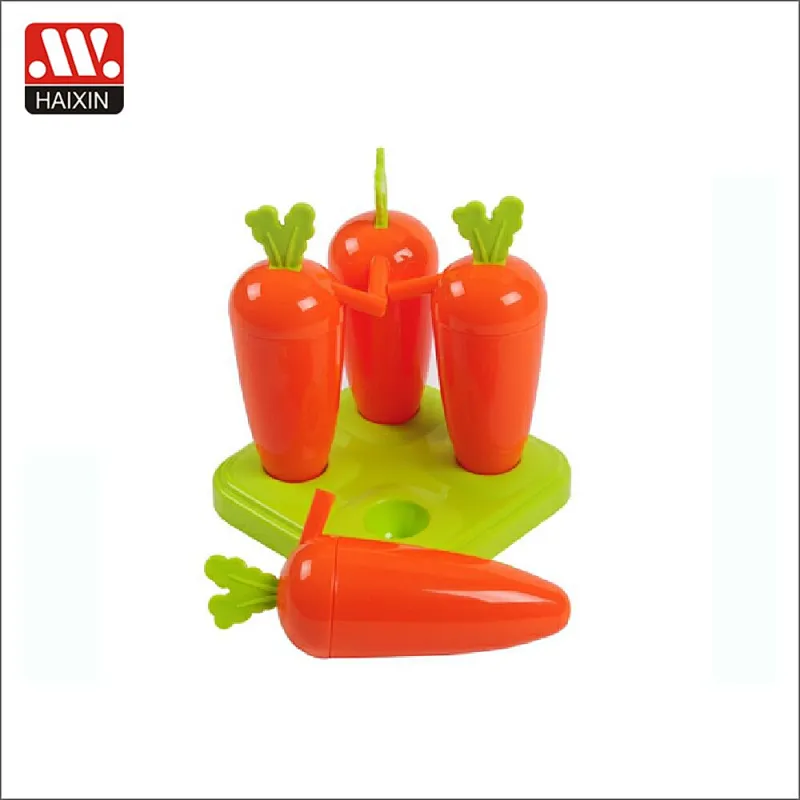 4 pcs and 6pcs  ice-lolly pepper pop plastic stick molds maker;