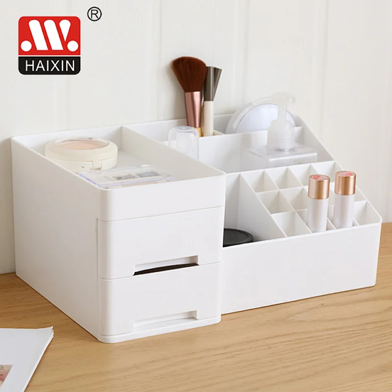 Plastic Organization with Drawer Cosmetic Storage Organizer for Makeup Tools