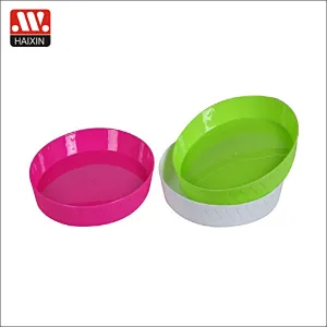 kids tableware PP round plastic food children plate