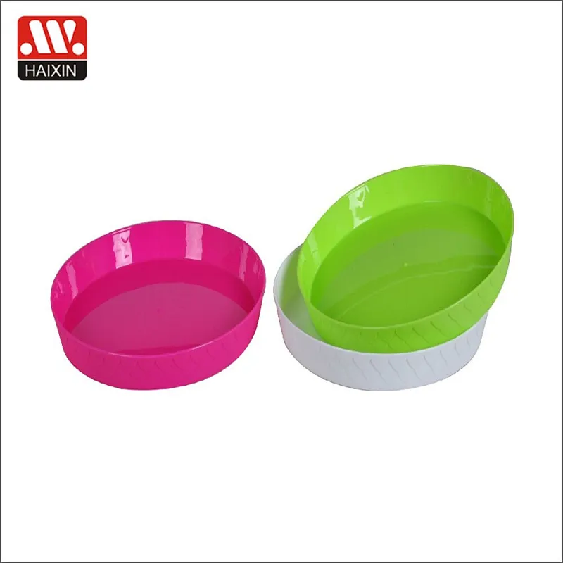 kids tableware PP round plastic food children plate