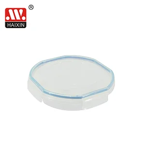 0.85L Plastic food container with silicone ring 3 compartments