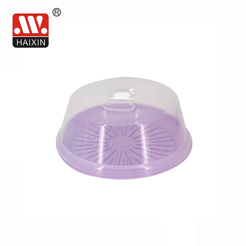 Plastic kitchenware round transparent cake server
