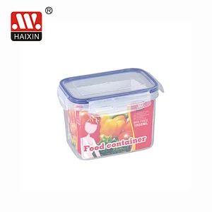 1L rectangle airtight food container with snaplock