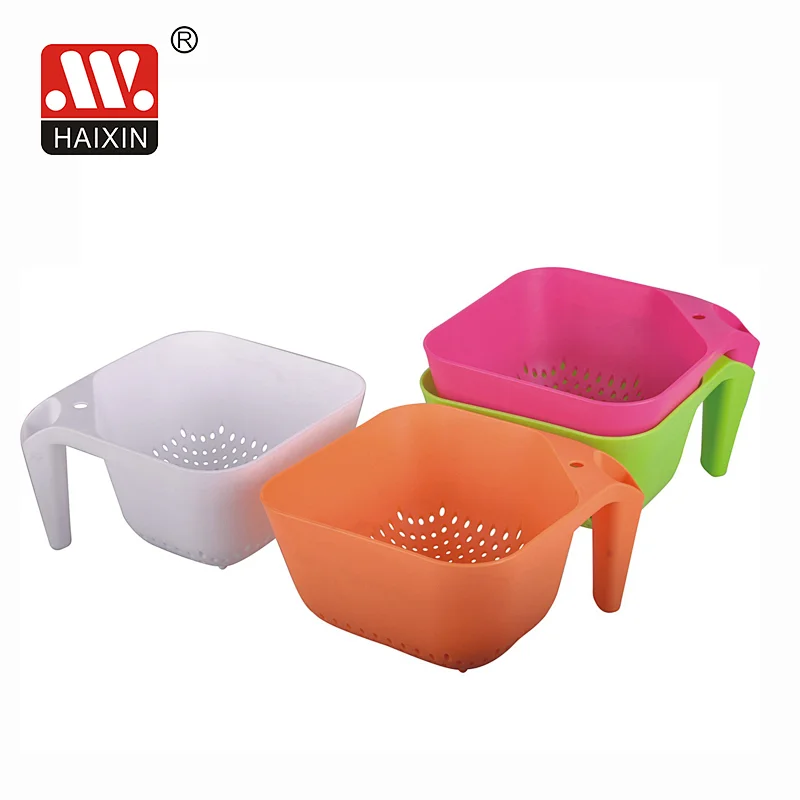 Square colander with handle