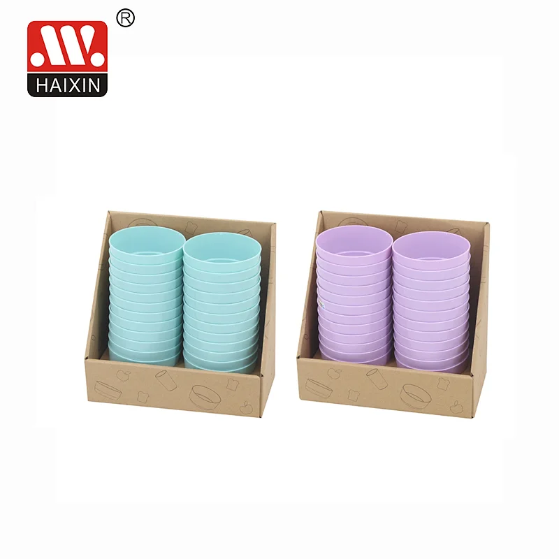 0.25L Plastic Bowls for Cereal or Salad 24 pack with display box packing