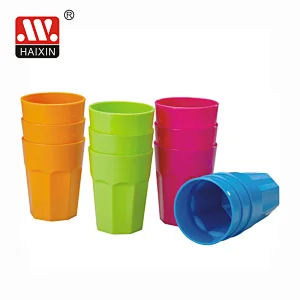 3 pcs plastic cup 430ml asscoted color kitchenware BPA free