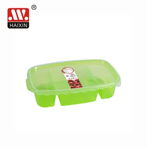 1.6L Plastic Lunch Box for Meal Prep Deli Food Storage with 3 Compartments