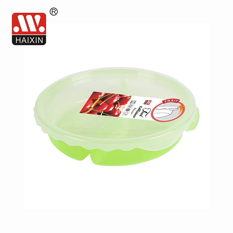 Plastic Compartment Food Container Meal Prep Rectangular Bento Box BPA Free 1000ml