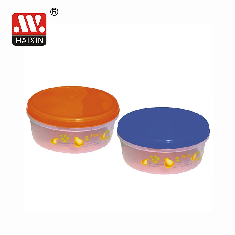 3L Plastic Round Takeout Food Box with Lid