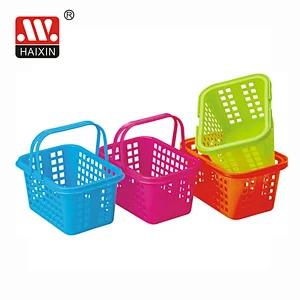 Multipurpose Storage Basket Shopping Baskets With Handles Plastic Baskets 2.5L