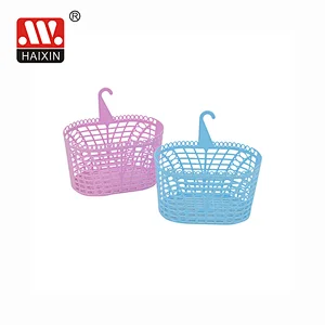 Plastic Storage Baskets With Hook Multipurpose Hollow Shower Storage Organizer