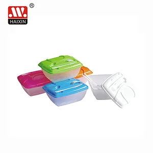 2.1L Square Food Take Out Container with Fork&Knife&Chopsticks