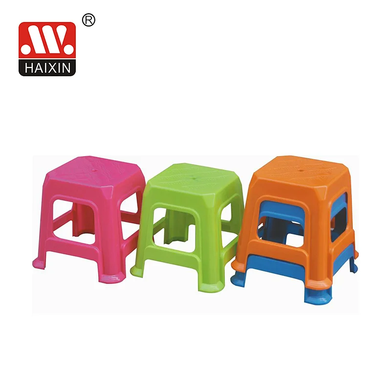 Plastic Small Bench Bathroom Stool Footstool Shower Seat for Kids and Adults