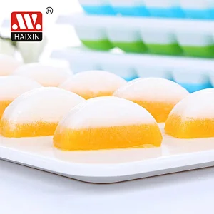 Ice Mold With Lid In Circular Shape Silicon Ice Cube Maker  With Cover Juice Cube