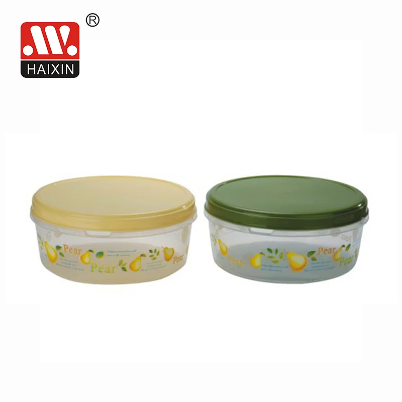 3L Plastic Round Takeout Food Box with Lid