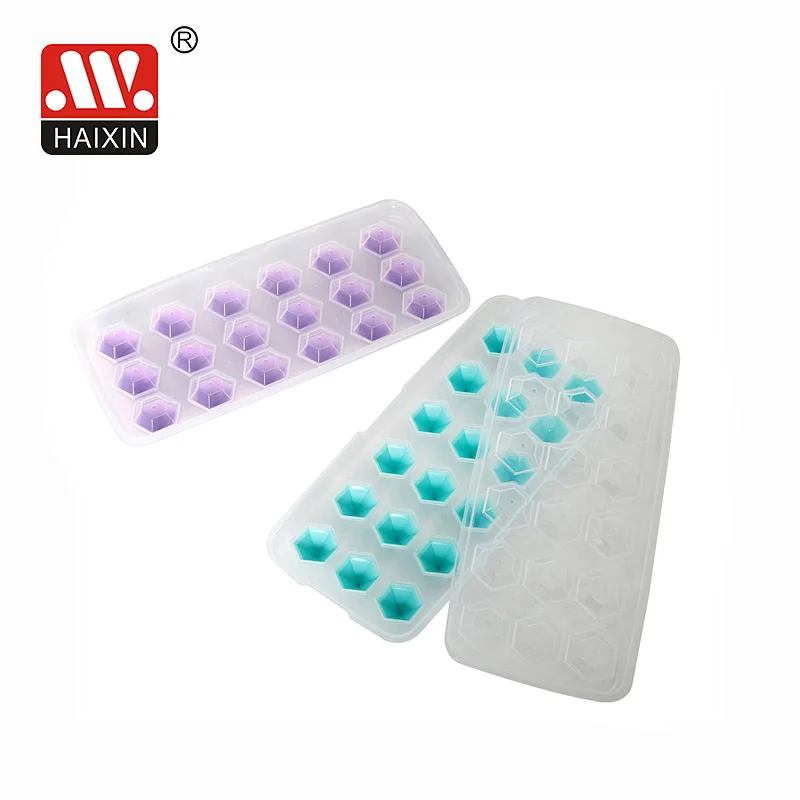 Diamond Shaped Ice Cube Tray With Lid Silicon Ice Cube Maker  Juice Cube Tray Storage