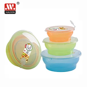 3Pcs Reusable 1-Compartment Bento Snack Boxes with Air Hole