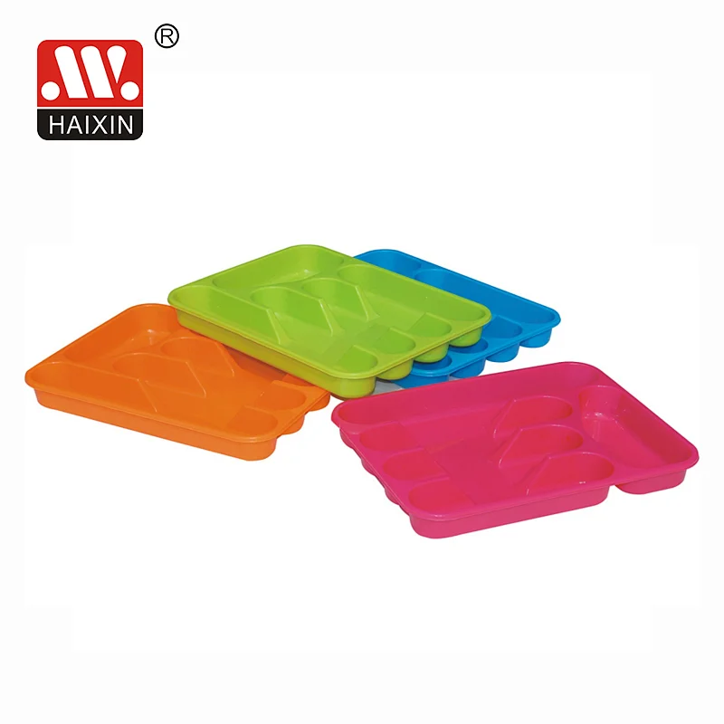 5 pcs version plastic colander knife fork Set plate cutlery holder