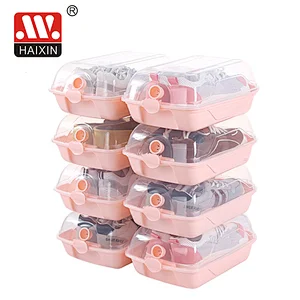 Transparent Shoe Plastic Storage Artifact Clamshell Drawer Type Box for male