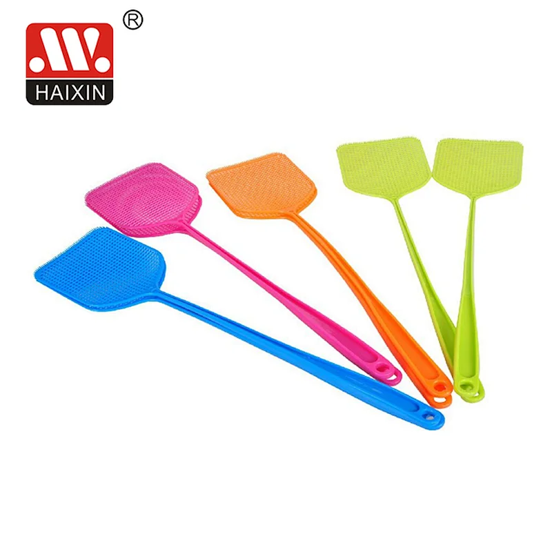 Plastic Colorful Summer Cheap Handheld Flyswatter for Household