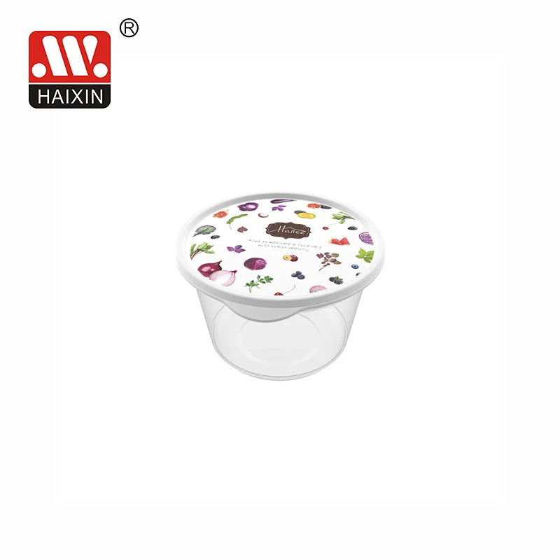 500ml Stackable IML Food Storage Containers with Durable Lids Set
