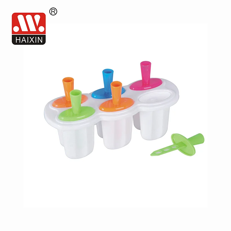 Plastic Ice Lolly Stick Reusable Drip Guard Handle Easy Release Ice Lolly Maker 6 Pcs