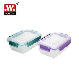 1.2L rectangle airtight food container with snaplock
