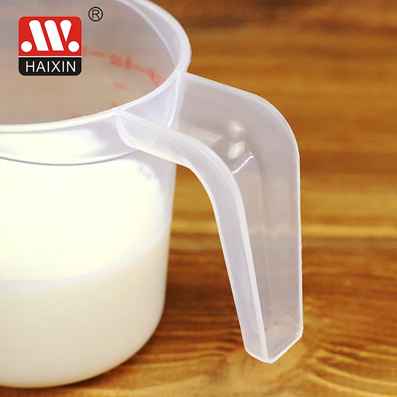Plastic Measuring Cup with Angled Grip and Spout for Flour Oil Powder Series