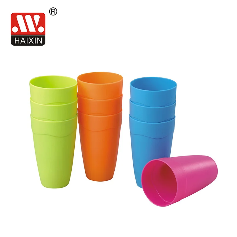 3 pcs plastic take along glass440ml PP material kitchenware