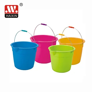 Plastic storage water bucket with Handle for household and bathroom washing 9L