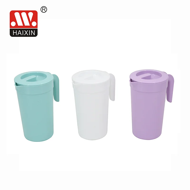 Plastic Pitcher with Lid and Printing on Body 1.8L