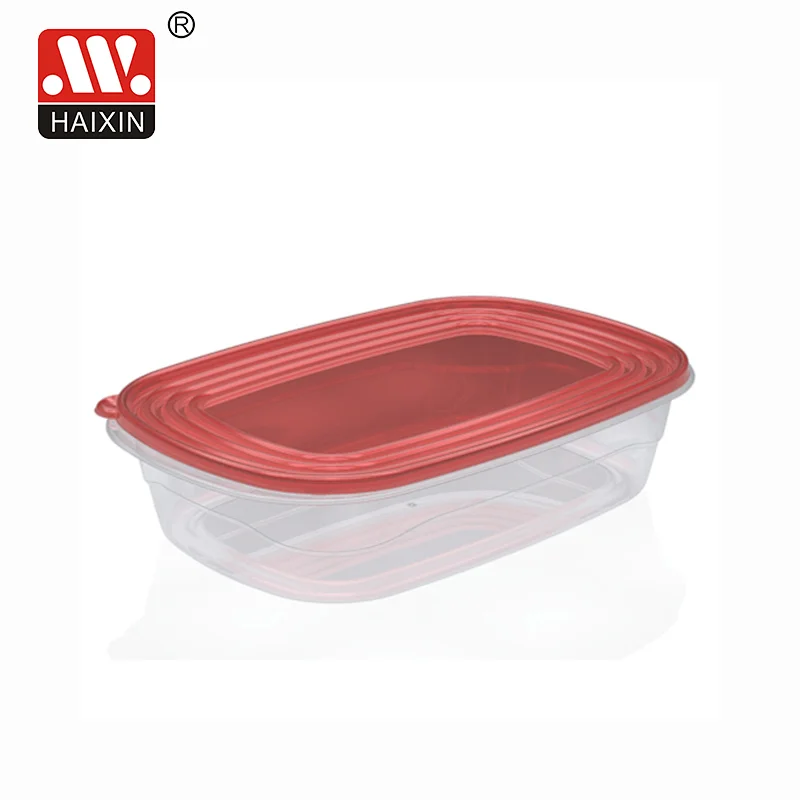 4.2L Freezer Safe Large Square Stackable Deli Containers with Lid