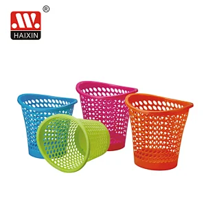 Round Plastic household Mesh Waste storage Basket for Hotel and Office or Home 7L