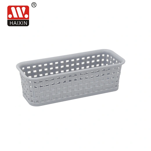 rectangular wicker storage basket