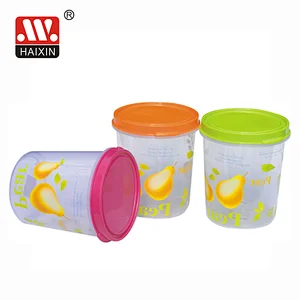 Plastic Cereal Storage Box with Color Lid Series