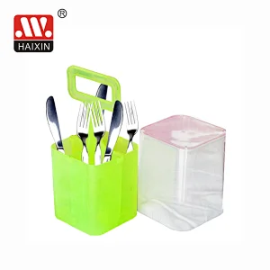 kitchen accessories plastic   double lattice rackcutlery  holder dish rack plastic tool  handle basket